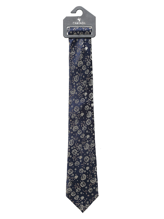 Men's Navy Blue Fashion Broad Tie