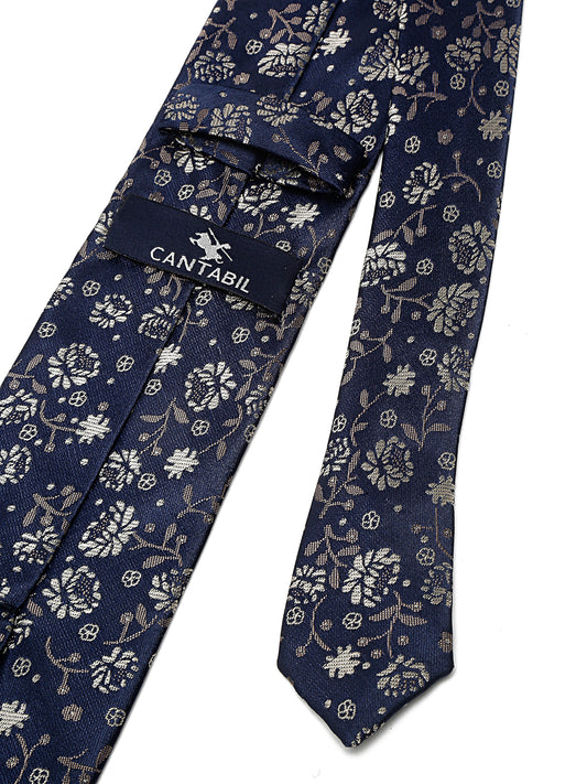 Men's Navy Blue Fashion Broad Tie