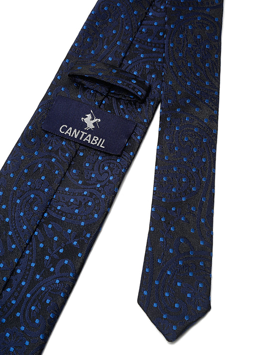 Men's Navy Blue Fashion Broad Tie