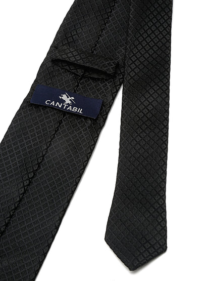 Men's Black Fashion Broad Tie