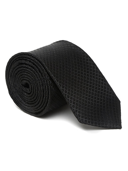 Men's Black Fashion Broad Tie