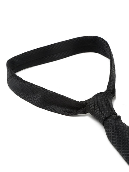 Men's Black Fashion Broad Tie