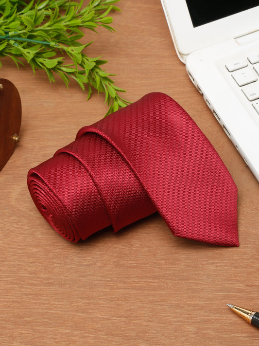 Men's Red Fashion Broad Tie