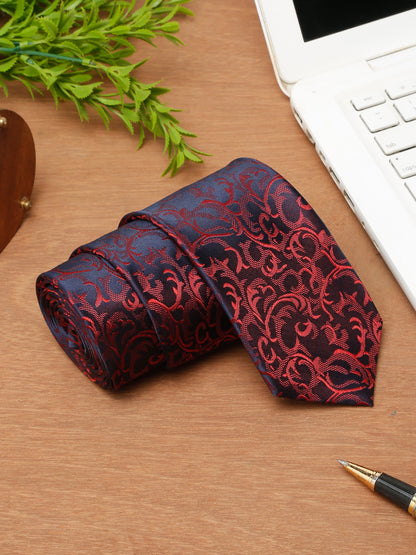 Men's Maroon Fashion Broad Tie