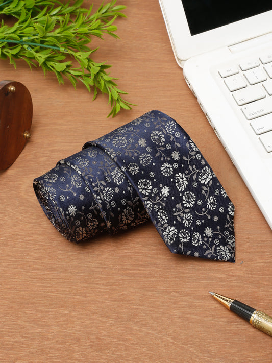 Men's Navy Blue Fashion Broad Tie