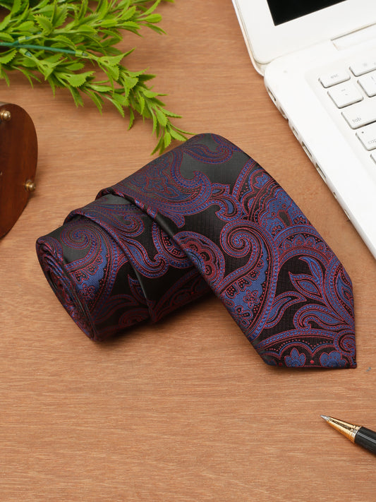 Men's Wine Fashion Broad Tie