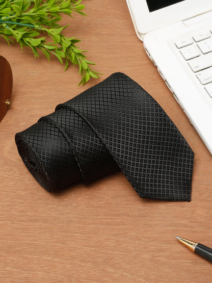 Men's Black Fashion Broad Tie