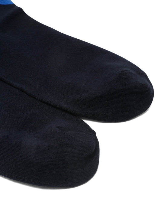 Men's Navy Blue Basic Crew length Socks -Pack of 5