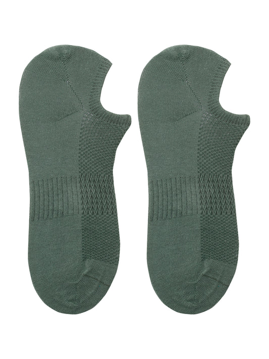 Men's Sage Green Fashion No Show / Loafer Socks -Pack of 5