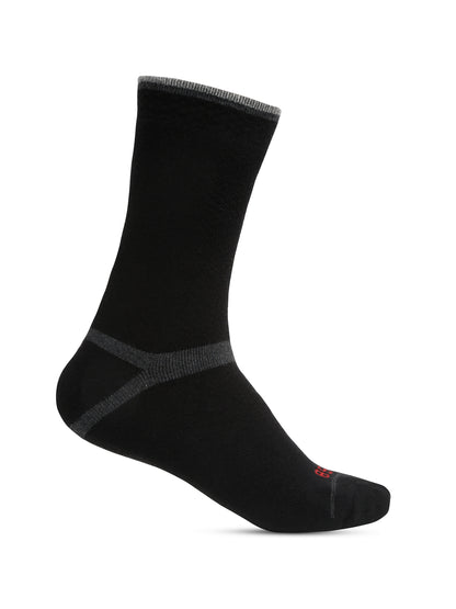 Men's Black Fashion Crew length Terry Socks -Pack of 5