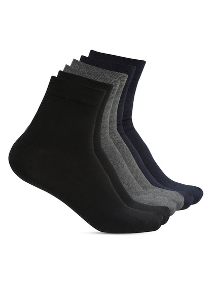 Men's Mix (Navy,Grey,Black) Basic Ankle length Socks -Pack of 3