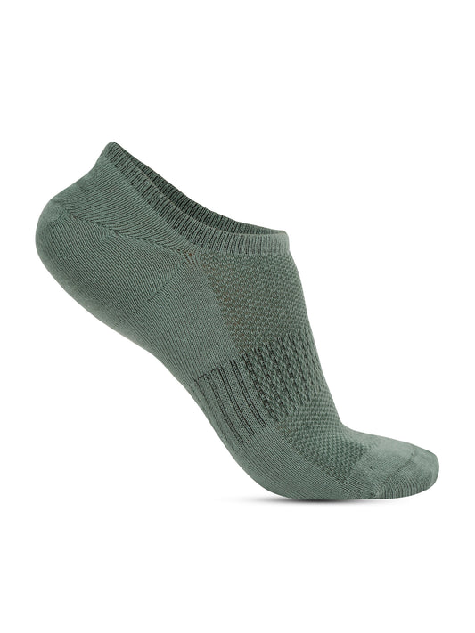 Men's Sage Green Fashion No Show / Loafer Socks -Pack of 5