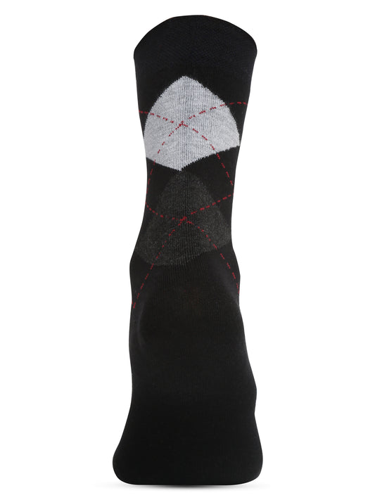 Men's Black Basic Crew length Socks -Pack of 5