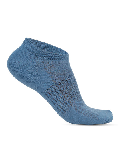 Men's Blue Fashion No Show / Loafer Socks -Pack of 5