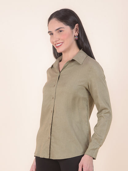 Casual Shirt for Women l Breathable & Soft with Color Fastness Regular Fit LycoCell Fabric Solid Pattern