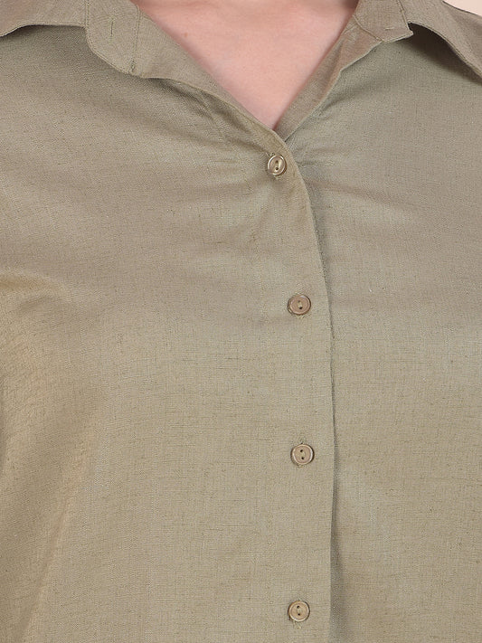 Casual Shirt for Women l Breathable & Soft with Color Fastness Regular Fit LycoCell Fabric Solid Pattern
