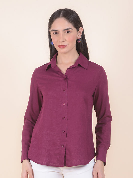Casual Shirt for Women l Breathable & Soft with Color Fastness Regular Fit LycoCell Fabric Solid Pattern