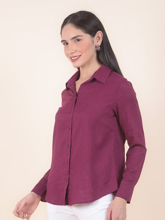 Casual Shirt for Women l Breathable & Soft with Color Fastness Regular Fit LycoCell Fabric Solid Pattern