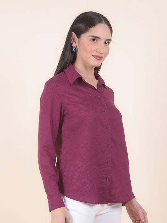 Casual Shirt for Women l Breathable & Soft with Color Fastness Regular Fit LycoCell Fabric Solid Pattern