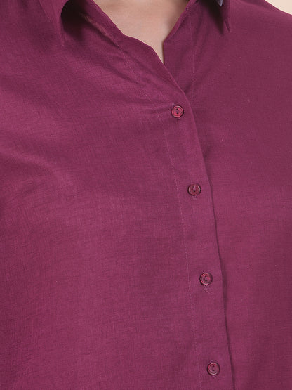 Casual Shirt for Women l Breathable & Soft with Color Fastness Regular Fit LycoCell Fabric Solid Pattern