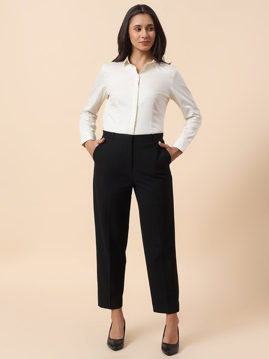 Shirt for Women l Breathable & Soft with Color Fastness Regular Fit Cotton Fabric Solid Pattern