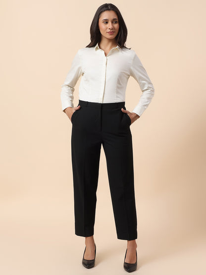 Shirt for Women l Breathable & Soft with Color Fastness Regular Fit Cotton Fabric Solid Pattern