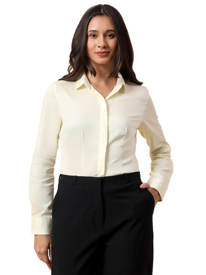 Shirt for Women | Breathable & Soft with Color Fastness Regular Fit Cotton Fabric Solid Pattern