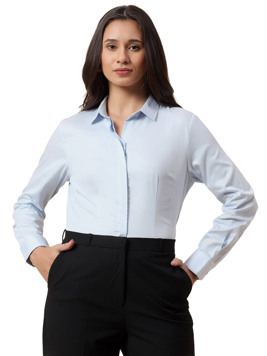 Shirt for Women | Breathable & Soft with Color Fastness Regular Fit Cotton Fabric Solid Pattern