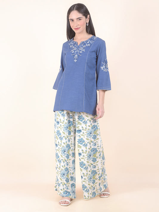 Kurti for Women l Breathable & Soft with Color Fastness Regular Fit Embroidery Pattern