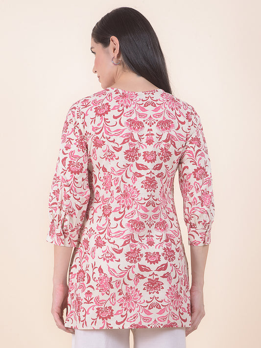 Kurti for Women l Breathable & Soft with Color Fastness Regular Fit Printed Pattern
