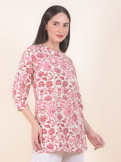 Kurti for Women l Breathable & Soft with Color Fastness Regular Fit Printed Pattern