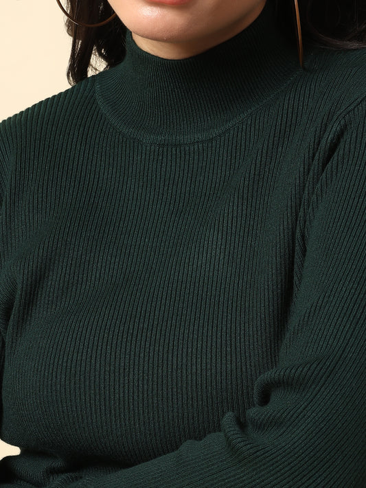 Skeevi for Women | Winter Wear Nylon Vicose Fabric High Neck Regular Fit Solid Pattern