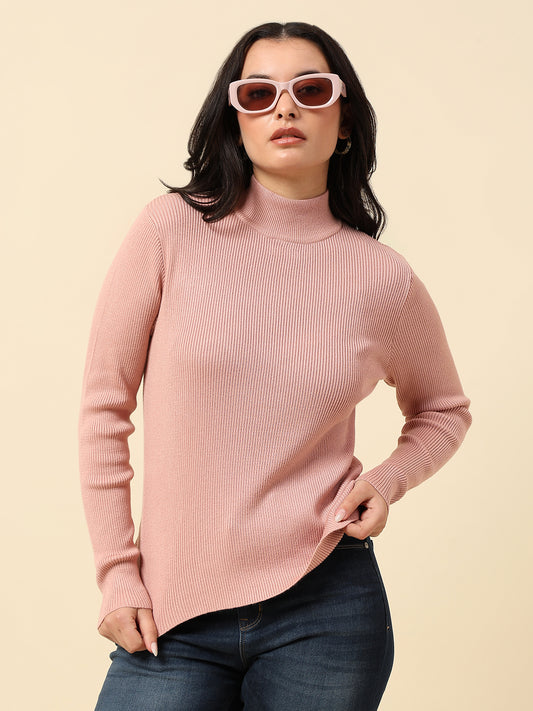 Skeevi for Women | Winter Wear Nylon Vicose Fabric High Neck Regular Fit Solid Pattern