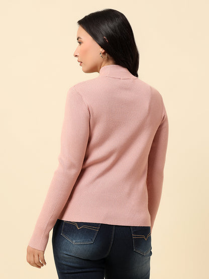 Skeevi for Women | Winter Wear Nylon Vicose Fabric High Neck Regular Fit Solid Pattern