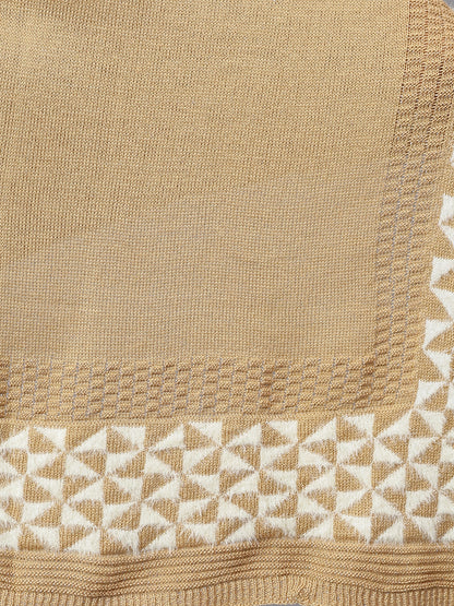 Women's Casual Khaki Jacquard Stole