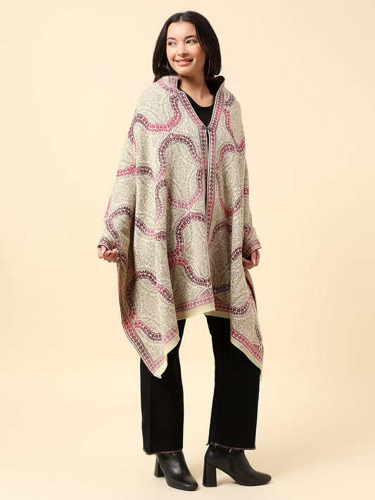 Stole for Women l Premium Casual Soft Stole Acrylic Self Design Pattern