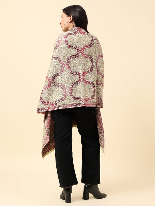 Stole for Women l Premium Casual Soft Stole Acrylic Self Design Pattern