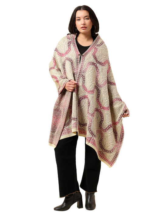 Stole for Women l Premium Casual Soft Stole Acrylic Self Design Pattern