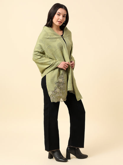 Stole for Women l Premium Casual Soft Stole Acrylic Self Design Pattern