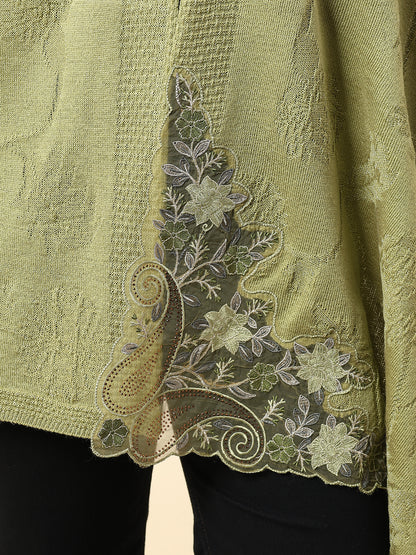 Stole for Women l Premium Casual Soft Stole Acrylic Self Design Pattern