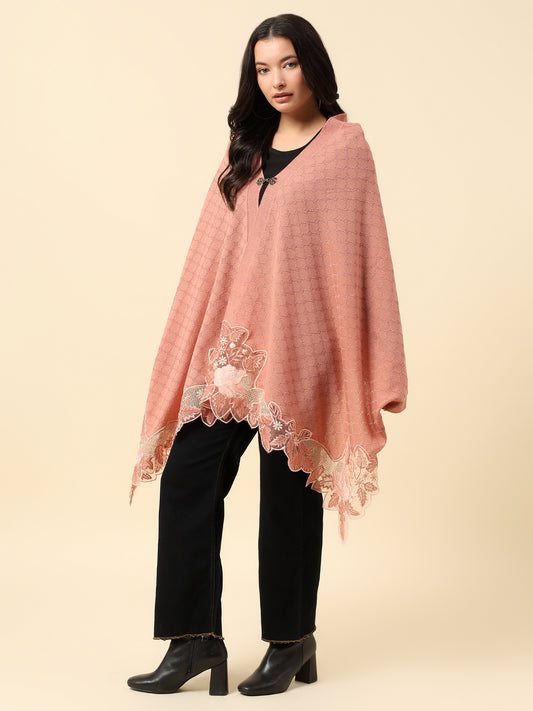 Stole for Women l Premium Casual Soft Stole Acrylic Self Design Pattern