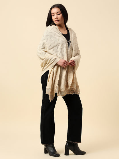 Stole for Women l Premium Casual Soft Stole Acrylic Self Design Pattern