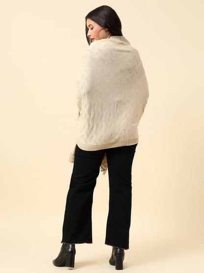 Stole for Women l Premium Casual Soft Stole Acrylic Self Design Pattern