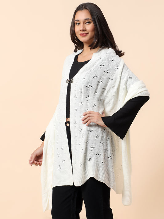 Stole for Women l Premium Casual Soft Stole Acrylic Fabric Self Design Pattern