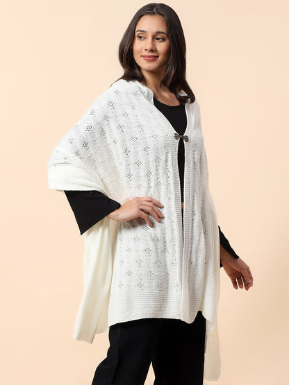 Stole for Women l Premium Casual Soft Stole Acrylic Fabric Self Design Pattern