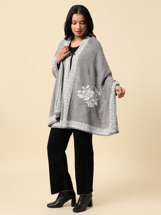 Stole for Women l Premium Casual Soft Stole Acrylic Self Design Pattern