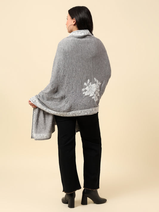 Stole for Women l Premium Casual Soft Stole Acrylic Self Design Pattern