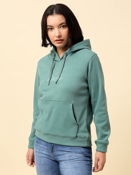 Sweatshirt for Women |Winter Wear Suede Fabric Pull-On Closure Regular Fit Printed Pattern