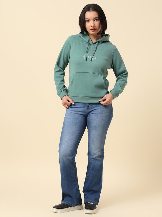 Sweatshirt for Women |Winter Wear Suede Fabric Pull-On Closure Regular Fit Printed Pattern