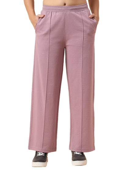 Formal Trouser for Women | Breathable & Soft with Color Fastness Regular Fit Polyester Fabric Solid Pattern Elasticated Closure